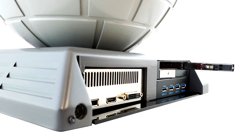 Illustration for article titled You Can Upgrade This Star Wars Death Star PC Case With a Superlaser Video Projector